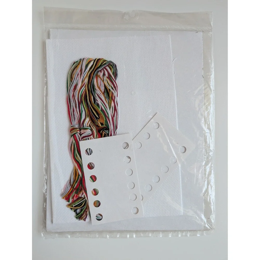 Janlynn Noel Counted Cross Stitch Kit 21-116 Vintage 1998 Christmas Holiday 14x9